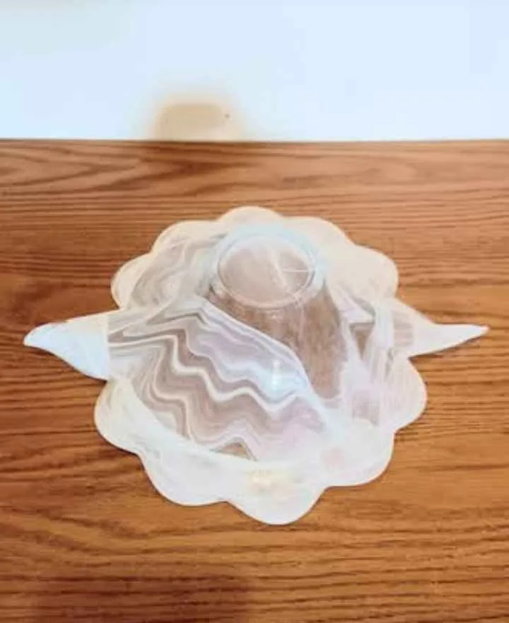 Vtg. Italian Silvestri Handmade Murano Crystal Bowl image indicator(3)