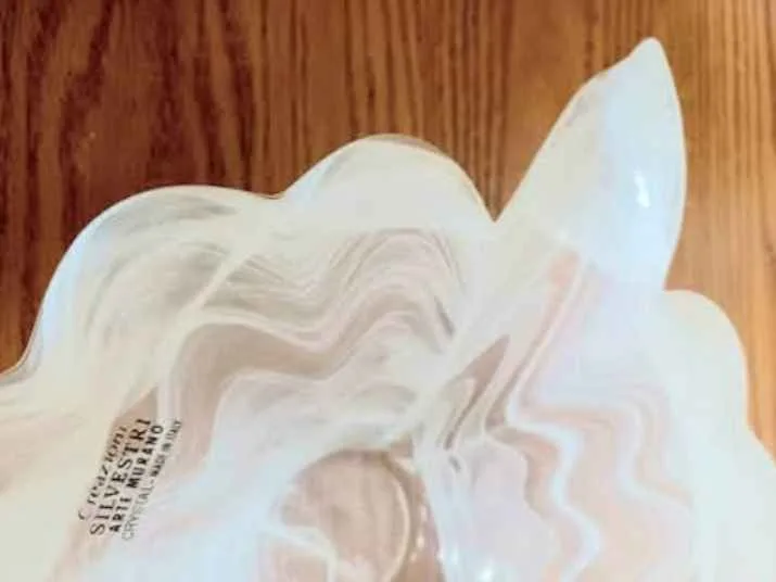 Vtg. Italian Silvestri Handmade Murano Crystal Bowl image indicator(6)