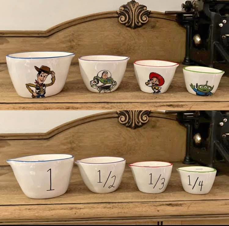 Rae Dunn Disney Toy Story Measuring Cups