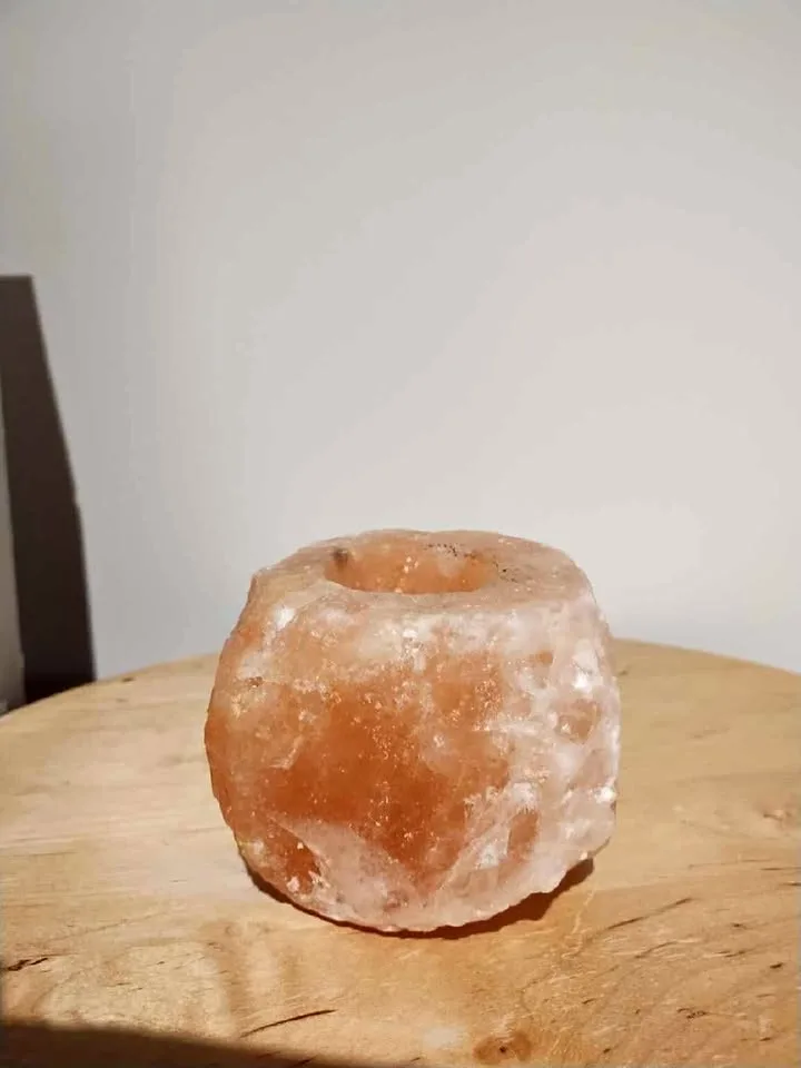 Pink Himalayan Salt Candle Holder thumbnail