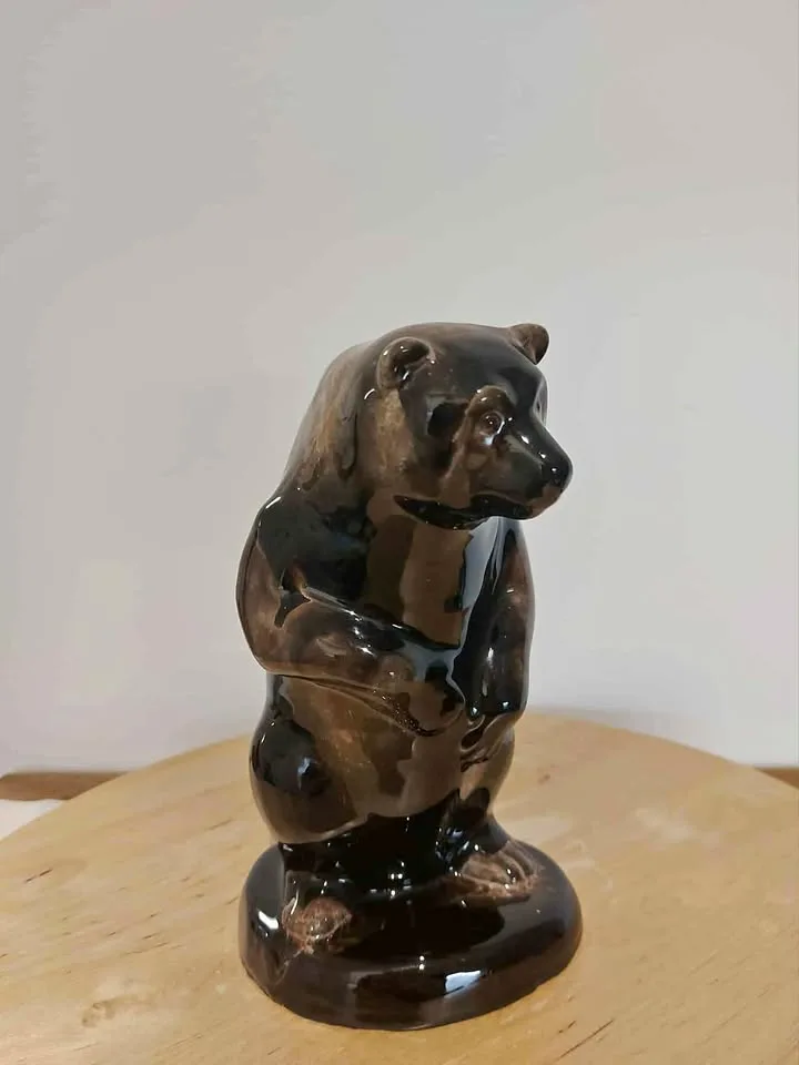 Rare Walt Disney Bear Figurine Canadiana Pottery Vintage thumbnail