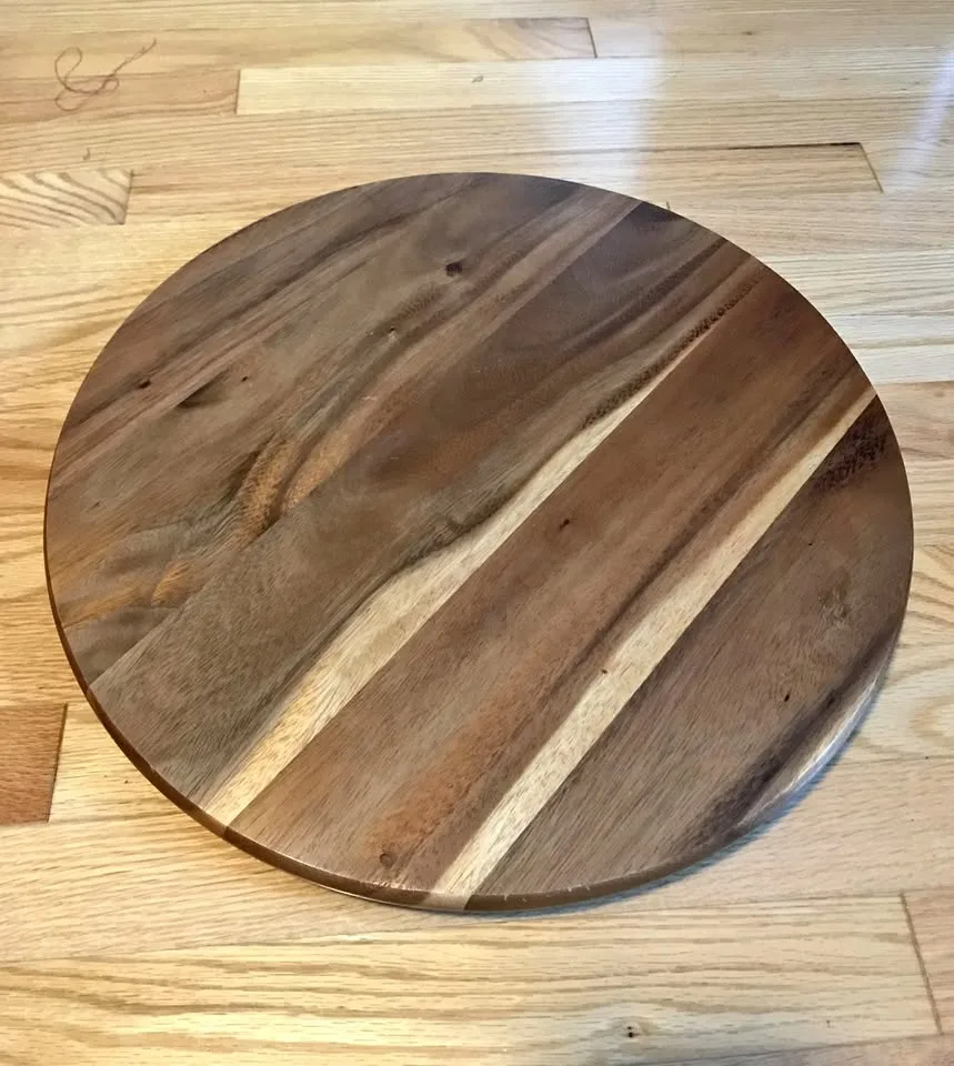 Lazy Susan Acacia Wood 18" thumbnail
