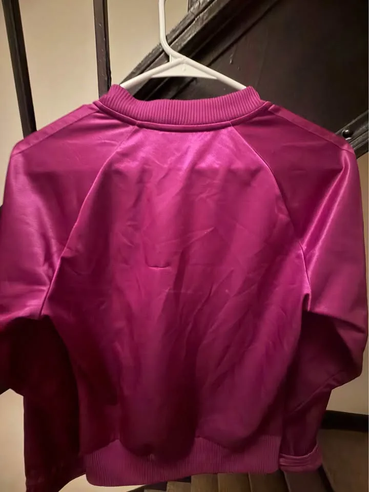 Rare! Adidas Respect Me satin purple jacket image indicator(6)