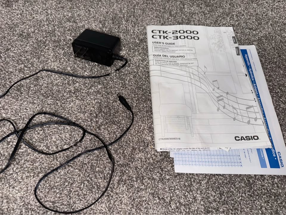 🎹 Casio CTK-3000 Keyboard + Stand + Adapter – $200 OBO - photo 2