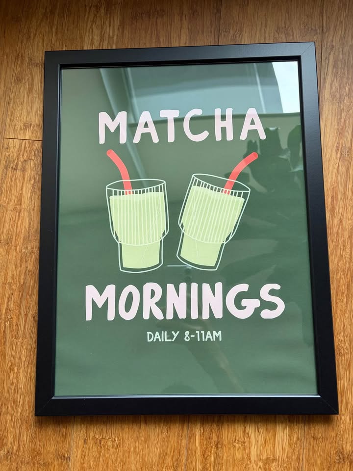Wall Art Canvas- Matcha Mornings 🍵 - photo 2