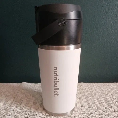 Nutribullet Flip Portable Blender w/ White Insulated Tumbler Cup image indicator(3)