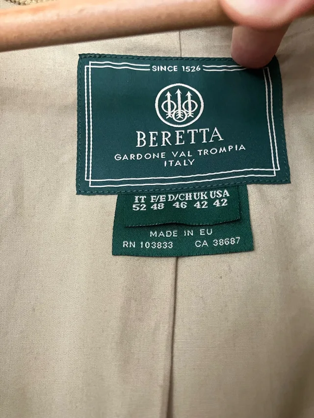 Beretta men’s cotton hunting overcoat size 42 (L) image indicator(4)