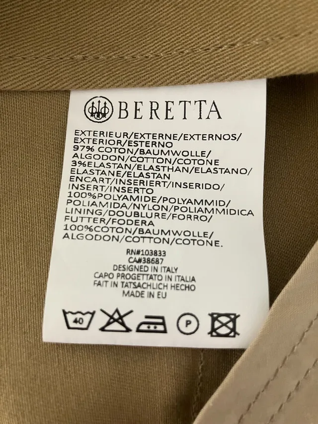 Beretta men’s cotton hunting overcoat size 42 (L) image indicator(5)