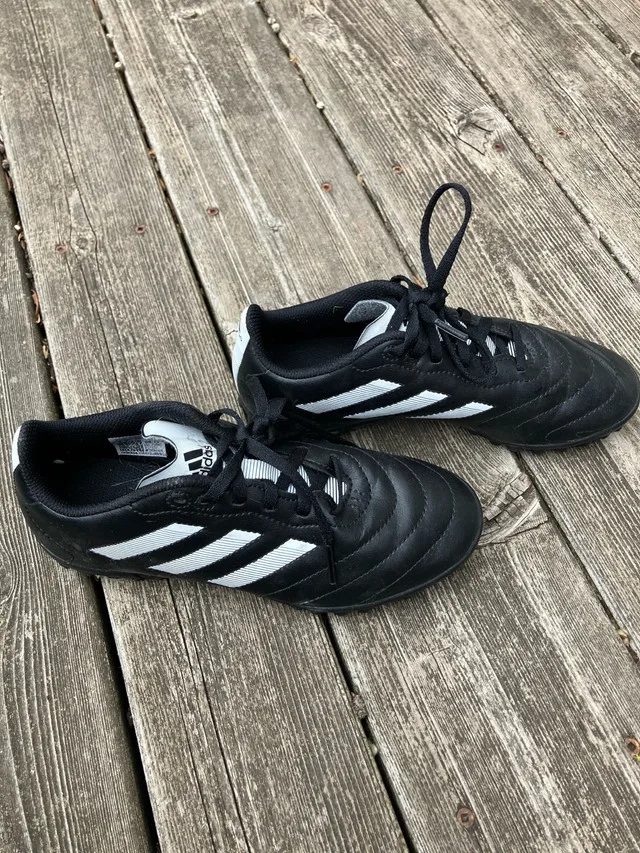 Kids Adidas indoor soccer shoes size 3 image indicator(2)