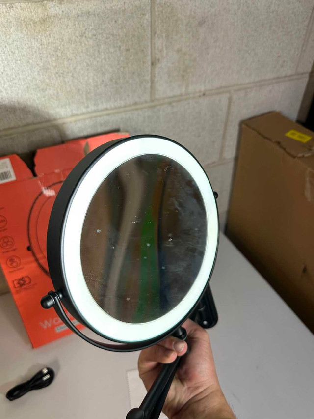 Lighted Wall Mounted Makeup Mirror with 3 Color Light - photo 4