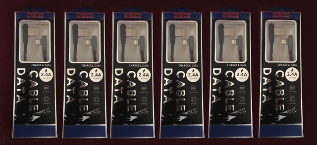 iPhone USB Charger 90 degrees both side 6 feet - photo 2