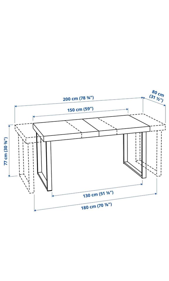 IKEA Tarsele extendable dining table - photo 2