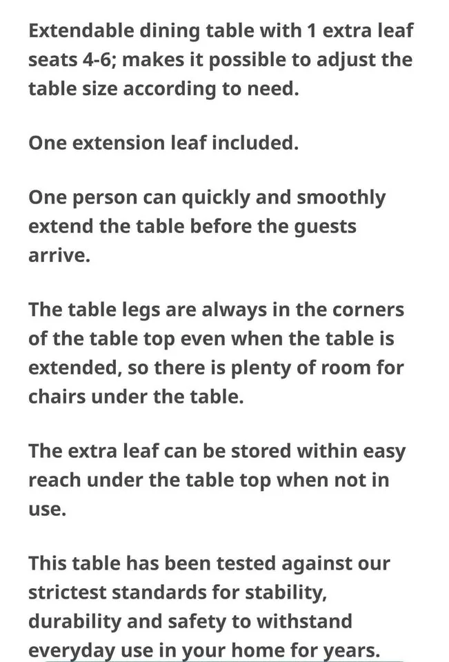 IKEA Tarsele extendable dining table image indicator(10)