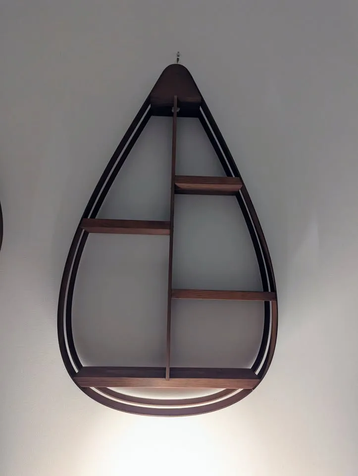 Mid Century Style Tear Drop Shelf - Set of 2 image indicator(3)