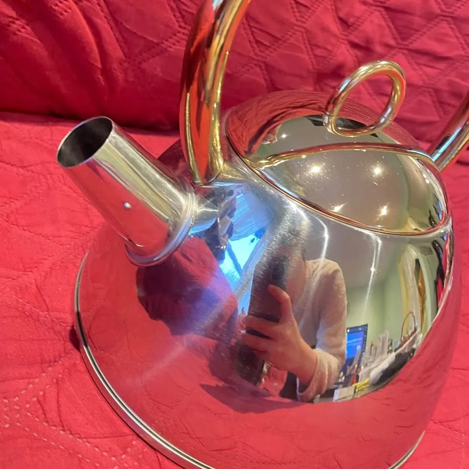 Vintage✨18/8 Stainless Steel Tea Kettle image indicator(2)
