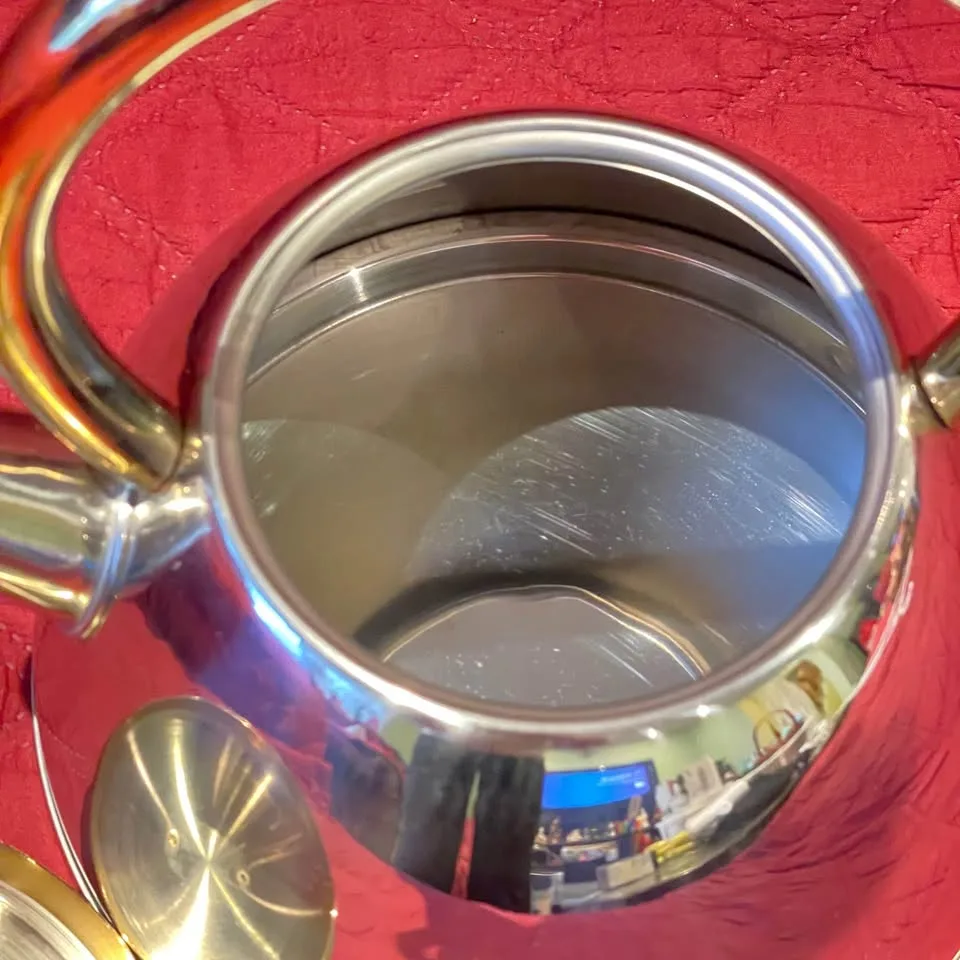 Vintage✨18/8 Stainless Steel Tea Kettle image indicator(6)