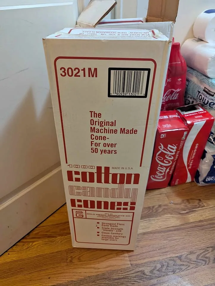 Cotton candy cones 1000pack thumbnail