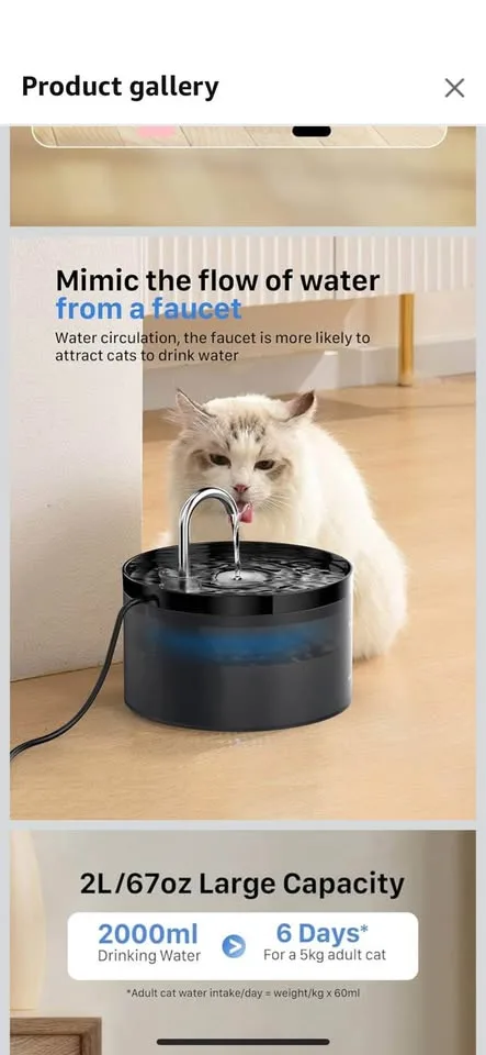 2L Cat Water Fountain image indicator(4)