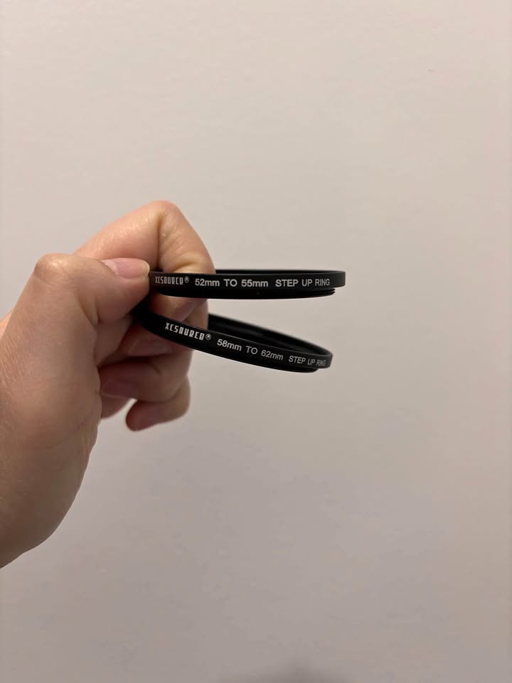 XCSOURCE 52-55mm, 58-62mm STEP UP RINGS