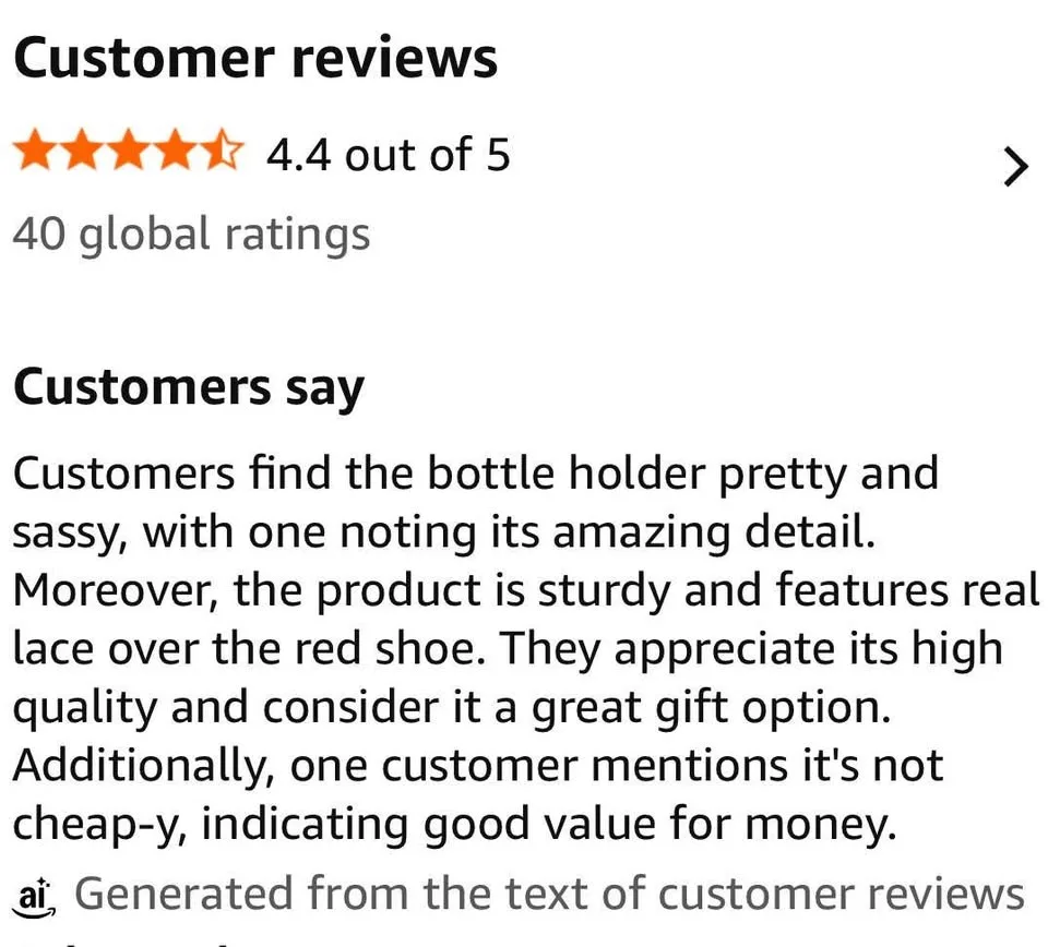 High Heel Wine Bottle Holder with Red & Black Lace image indicator(9)