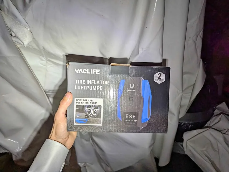 Vaclife tire inflatior blue portable thumbnail