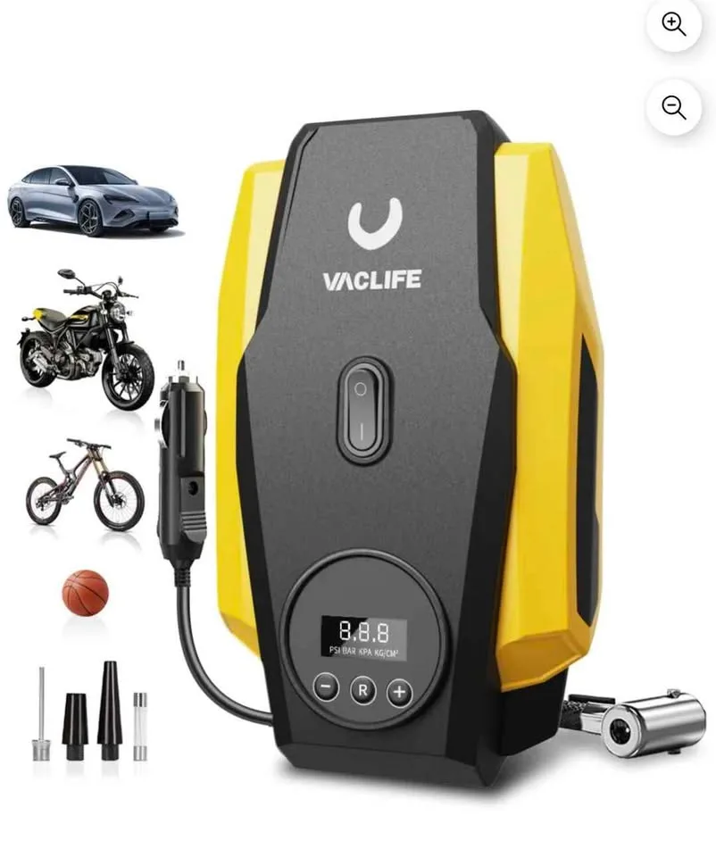 Vaclife tire inflatior blue portable image indicator(2)