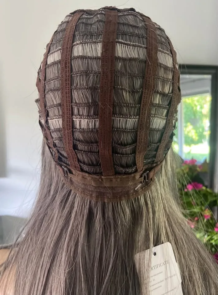 18” Grey Silver Wig w/ Bangs image indicator(10)