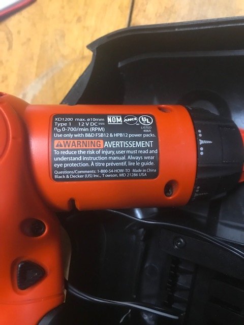 SWIVEL DRILL/DRIVER - BLACK AND DECKER XD1200 w/case - photo 2