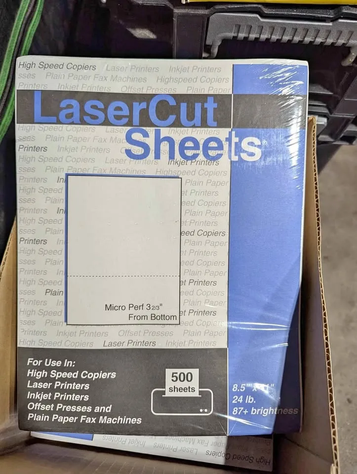 Laser Cut Paper 8.5 x 11 Perforated thumbnail