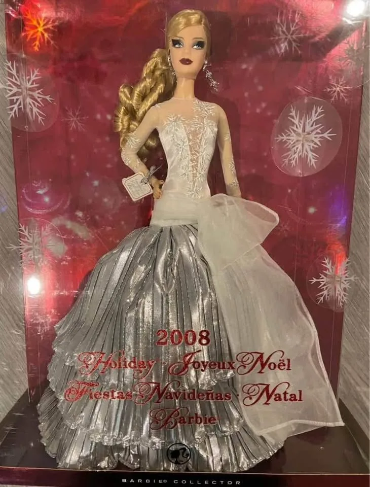 NEW IN BOX: Mattel 2008 Collectible Holiday Barbie image indicator(10)