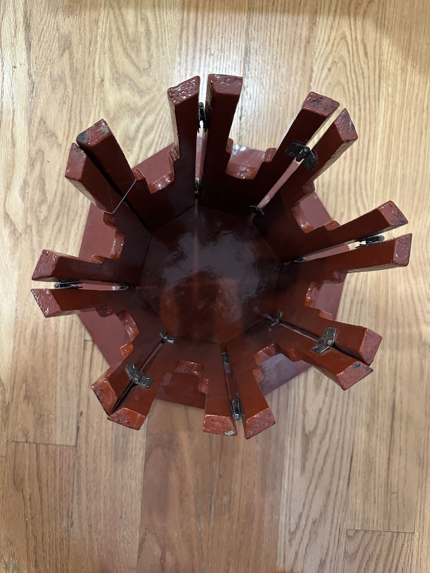 Burmese lacquered folding table - photo 5