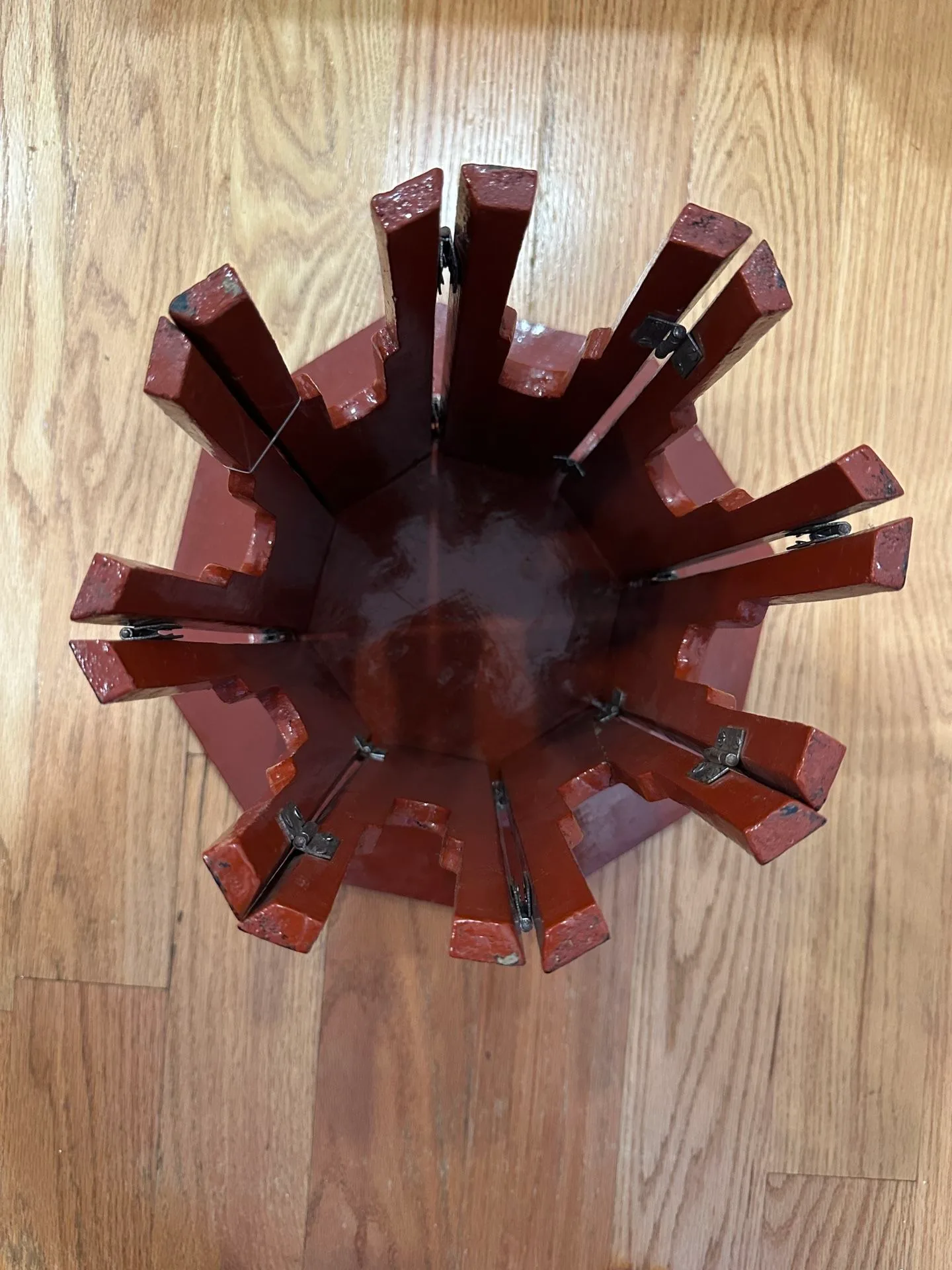 Burmese lacquered folding table image indicator(5)