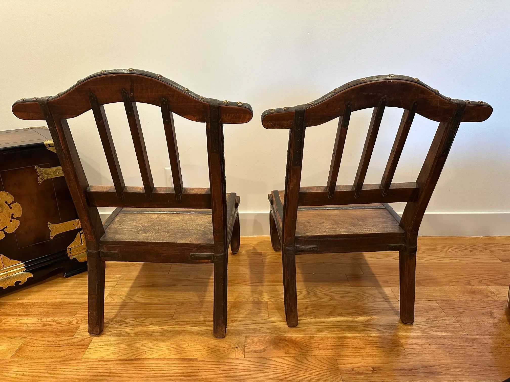 Vintage Wood & Metal Chairs image indicator(3)