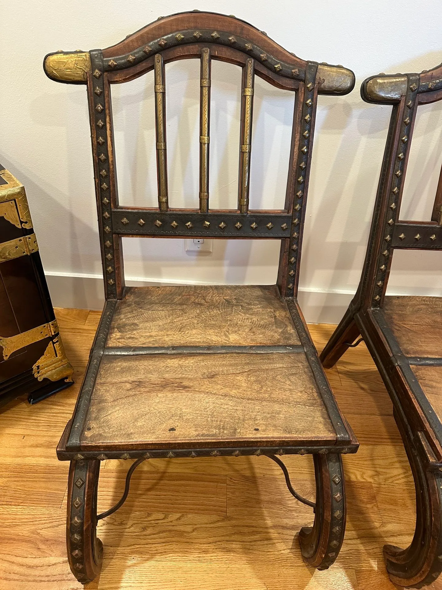 Vintage Wood & Metal Chairs image indicator(5)