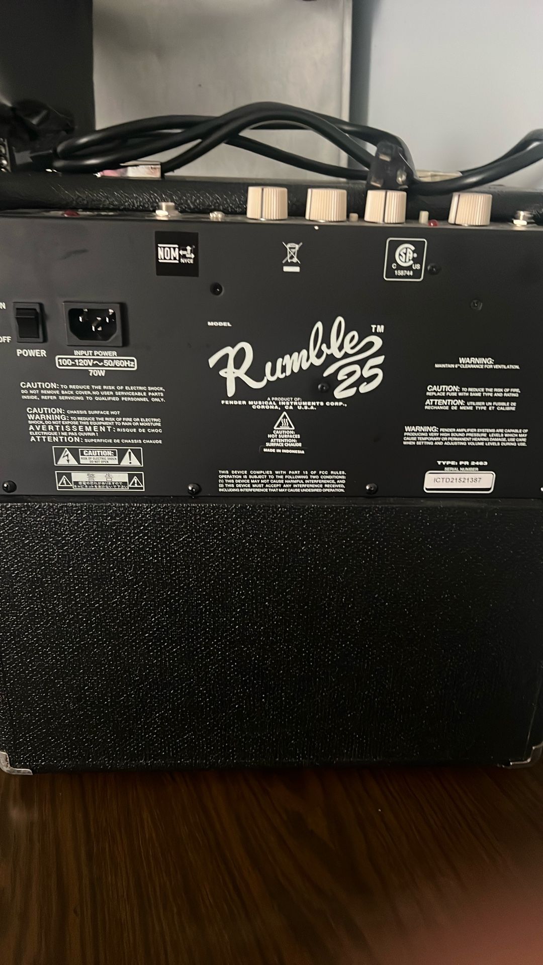 Fender Rumble 25 Bass Amplifier - photo 2