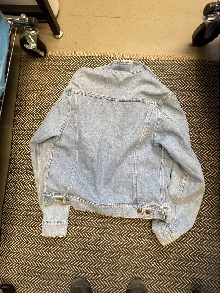 American Apparel Light Wash Denim Jacket Small Medium - photo 3