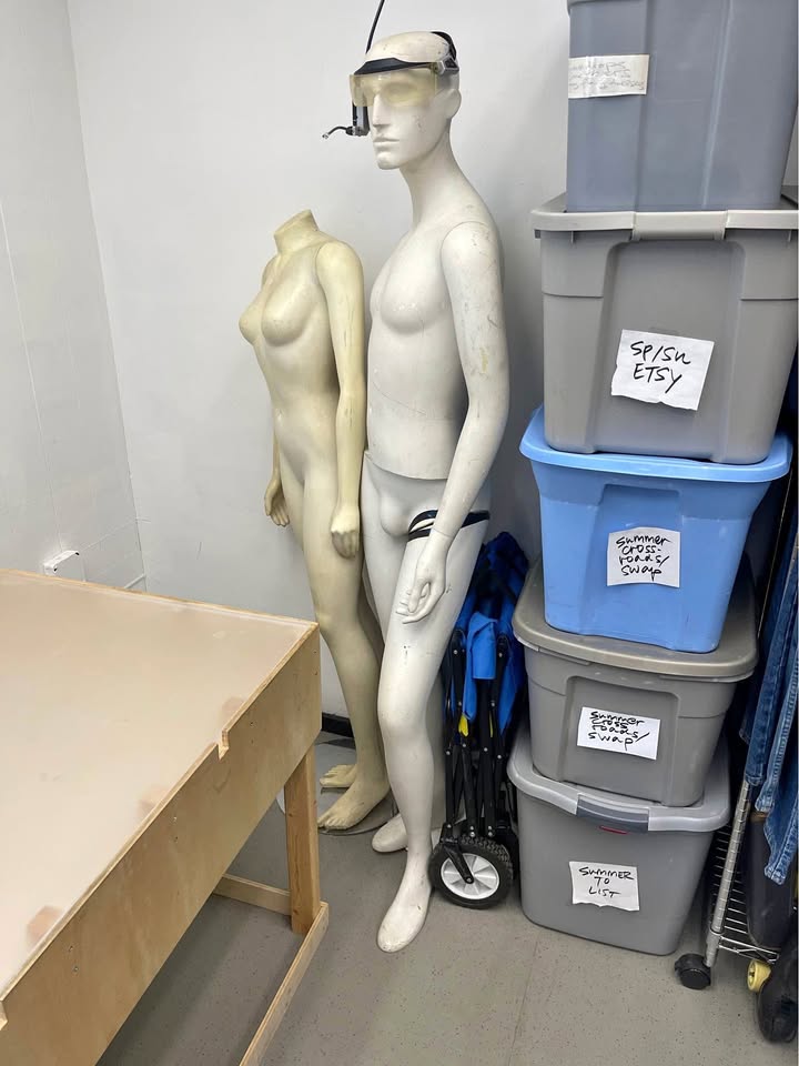 Heavy Duty Mannequins with Stands Woman & Man