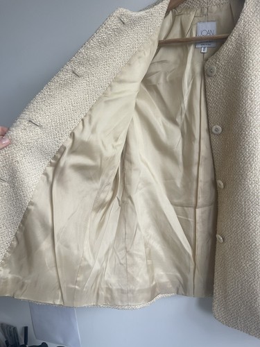 Joan & David Wool Blend Jacket Blazer 42/8 Made In Italy Texture - photo 4
