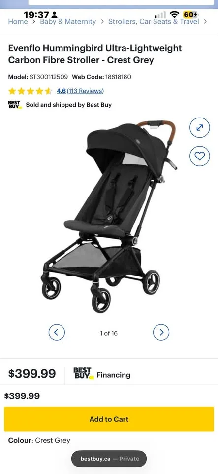 Evenflo Hummingbird Ultra-Lightweight image indicator(2)