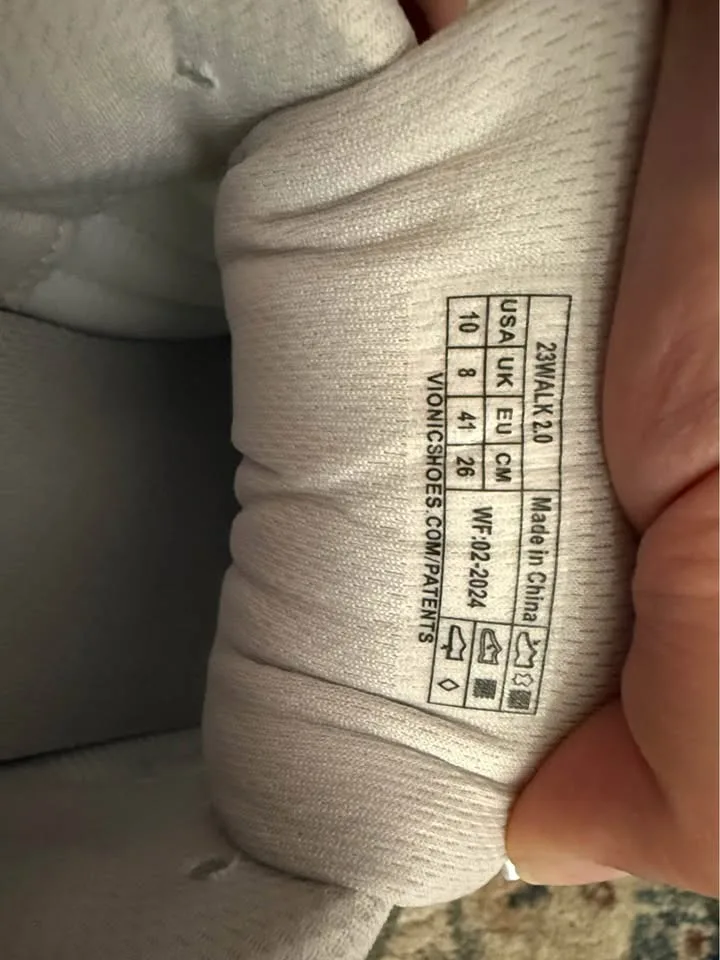 Vionic Women’s Chunky Walking Running White Shoes Size 10 image indicator(5)