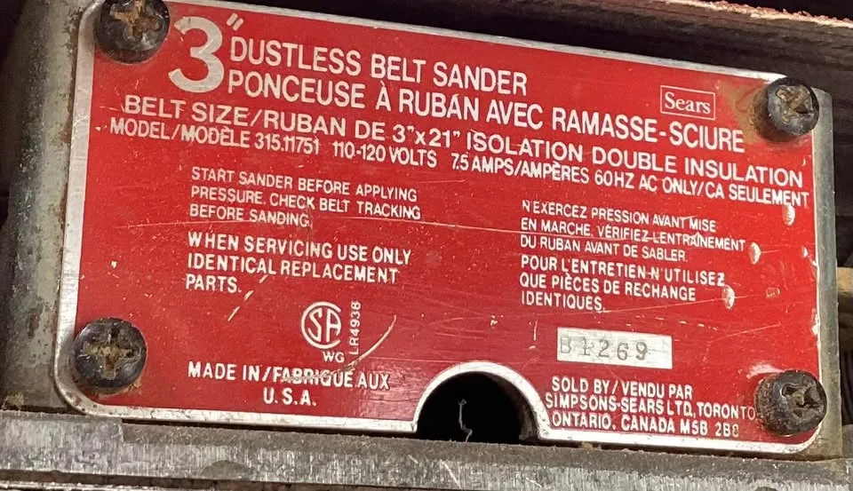 Belt Sander image indicator(2)