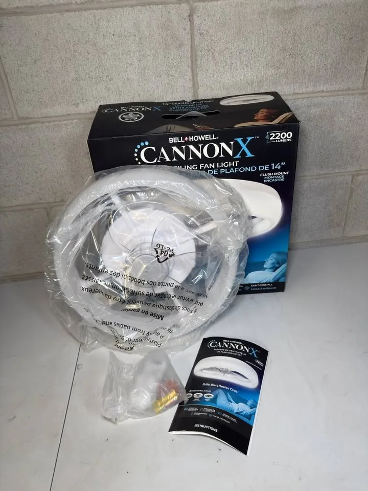 Bell+Howell CannonX 14 Inch Ceiling Fan with Lights image indicator(2)