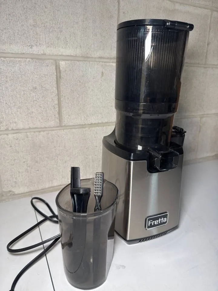 Fretta Juicer Machine,Cold Press Juicer W/ 5.3'' Feed Chute image indicator(4)