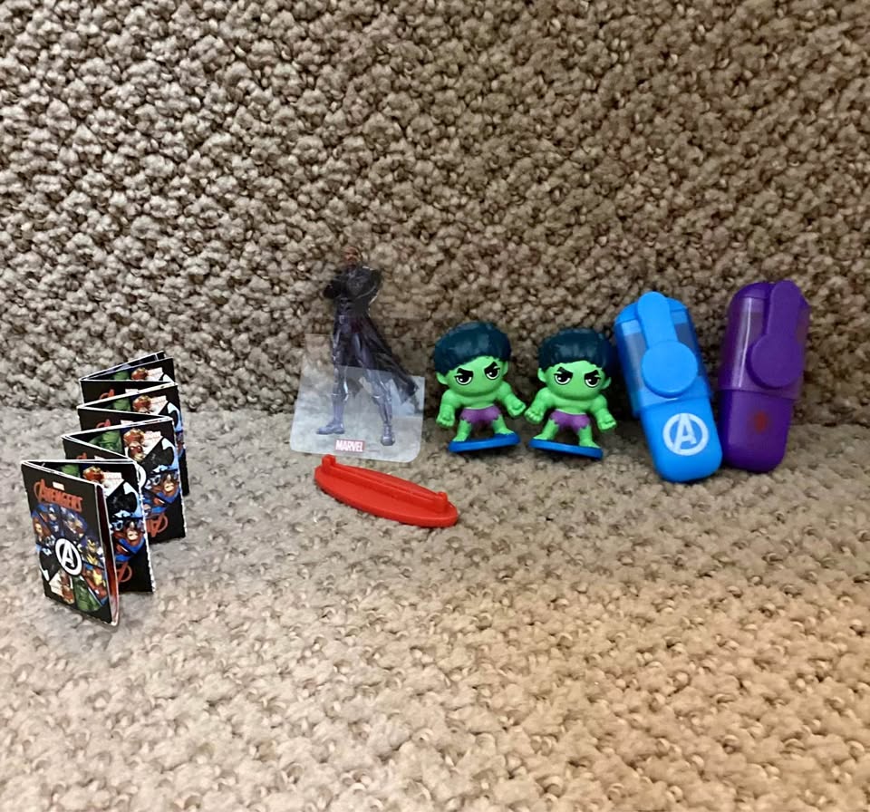 Marvel figure and other bits