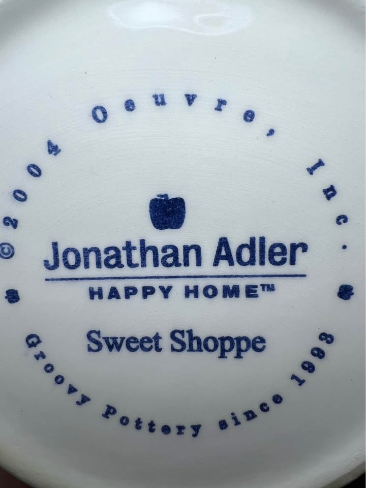 Jonathan Adler Happy Home Sweet Shoppe Creamer 2004 RARE - photo 5