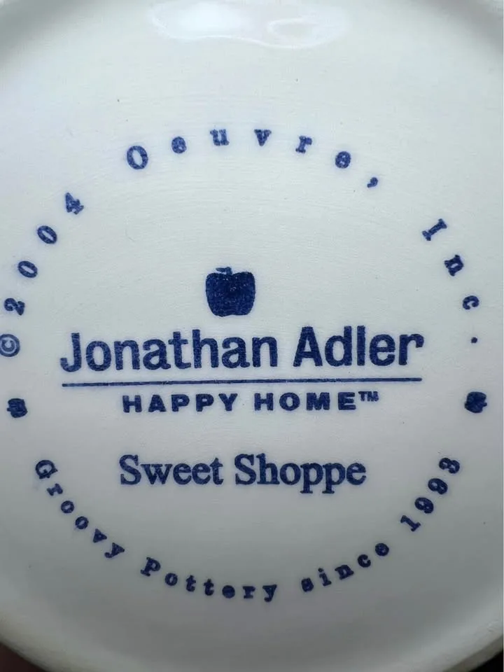 Jonathan Adler Happy Home Sweet Shoppe Creamer 2004 RARE image indicator(5)