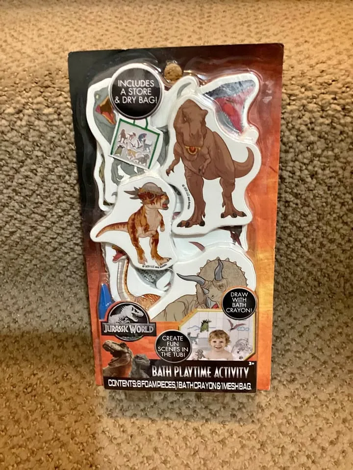 Jurassic bath toys thumbnail