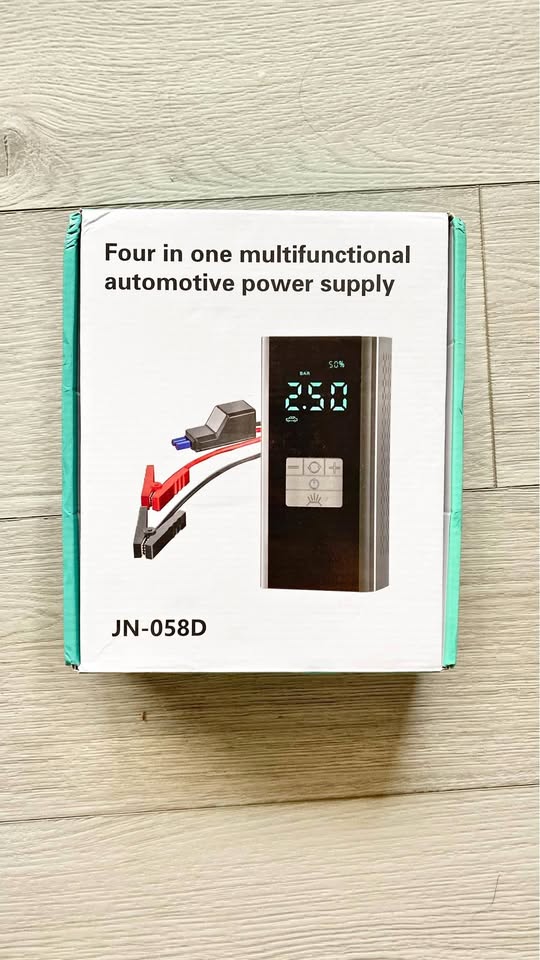 Brand new car jump starter air compressor pump warning lights