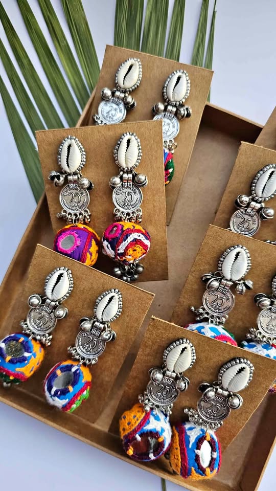 Handmade Kutch work earrings