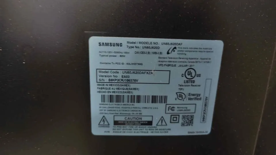 60 inch Samsung Smart TV with Sanus TV Base image indicator(3)